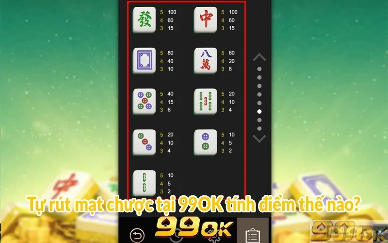 Tự rút mạt chược 99OK: Khám phá game đấu trí số 1 Tự rút mạt chược tại 99OK tính điểm thế nào